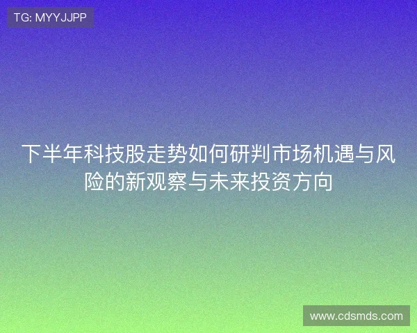 下半年科技股走势如何研判市场机遇与风险的新观察与未来投资方向
